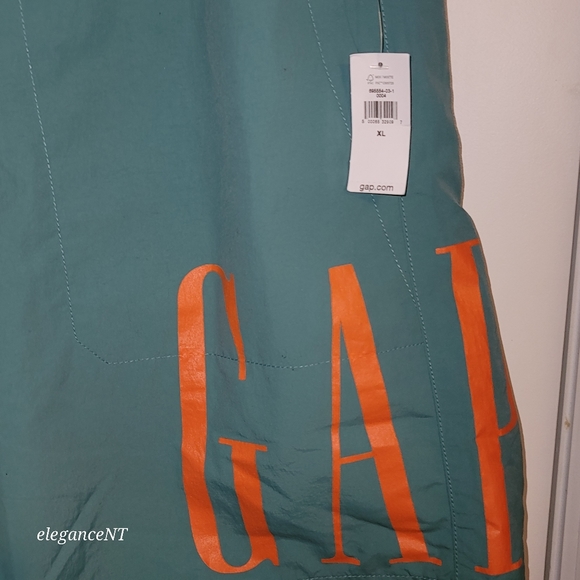 GAP 6" Recycled Volume Easy Shorts Deep Sea Glass Blue Size: XL NWT - Picture 3 of 5